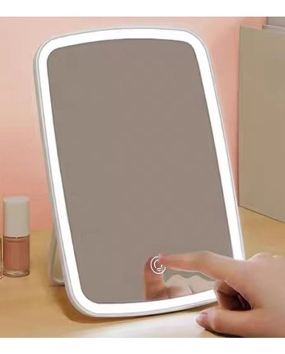 Espejo De Maquillaje Luz Led De 3 Nivele Recargable Usb