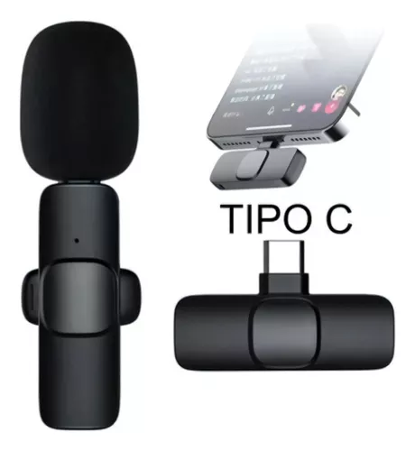Micrófono K9 Inalámbrico 2 En 1 De Solapa Para iPhone O Tipo C - Mundo  Tecnológico Express