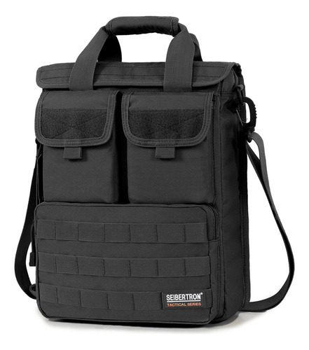 Seibertron Field Tech - Bolsa De Hombro Para Laptop Con Res. Color Negro