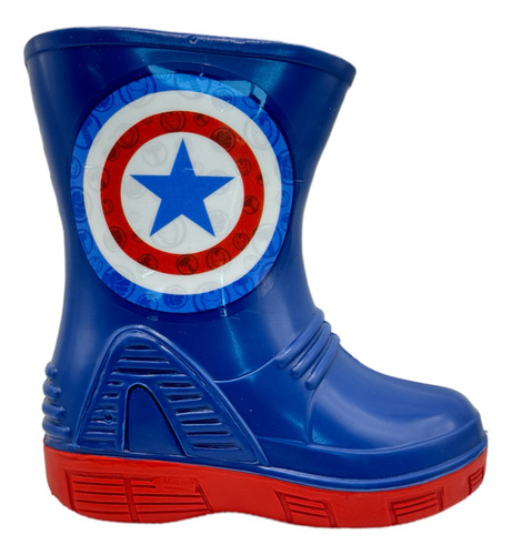 Bota Lluvia Niña Niño Bubble Gummer Asgard Capitan America