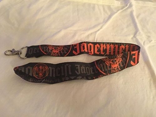 Jagermeister Cordon Llavero Negro Y Naranja Con Logotipo