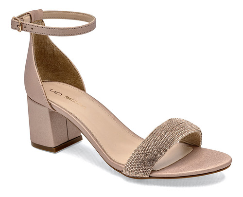 Zapatilla Con Pulsera Para Mujer Lady Paulina 21217 Beige D8