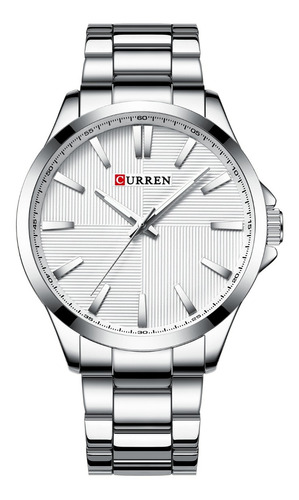 Reloj Simple Con Cinturón De Acero Curren Para Hombre