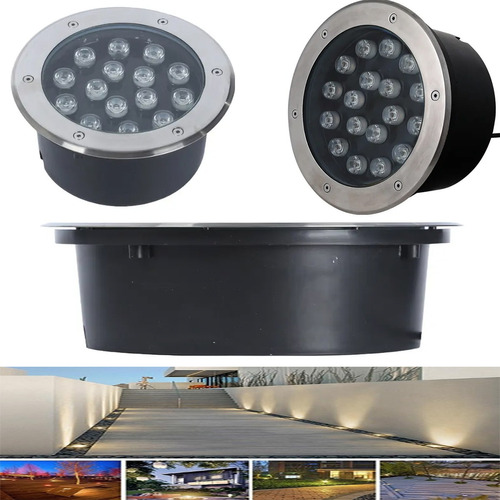 Lampara Reflector Led 12w Ip67 Para Piso Empotrble Exterior