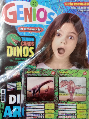 Revista Genios Dino Trading Cards 18 Marzo Número 5
