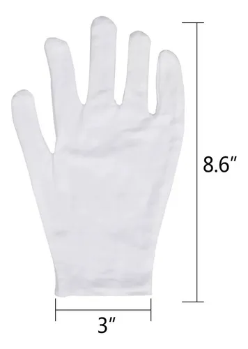 Pack 12 Pares Guantes Dermatológicos Algodón
