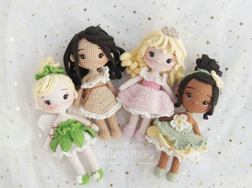 17 Patrones Princesas Colección Completa Amigurumi Crochet