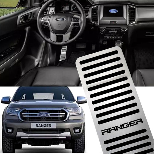 Acessorios Ford Ranger 2020 Descanso Pé Aço Inox Premium