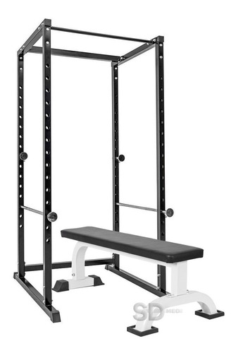 Jaula Power Rack Serie Tts Mod Tp006 + Banca Fija Multipropo