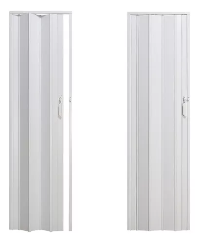 Puerta Plegable De Pvc Color Blanca 0,80x2,10 — Prodeco