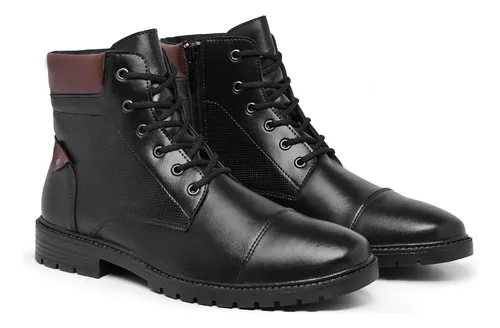 Bota Coturno Masculino Com Solado Tratorado Moda Urban
