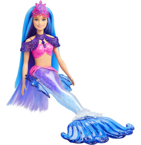 Barbie Sirena Power Muñeca Métrica Con Mascota Y Accesorios