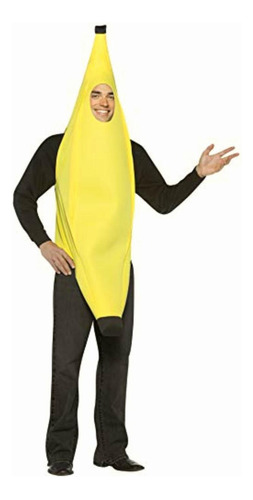 Rasta Imposta Lightweight Banana Costume, Yellow, One Size