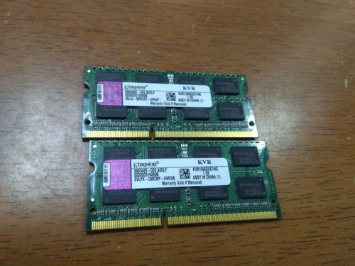 Memorias 4g Kvr1066d3n7/4g Kingston (el Par) Para Laptop