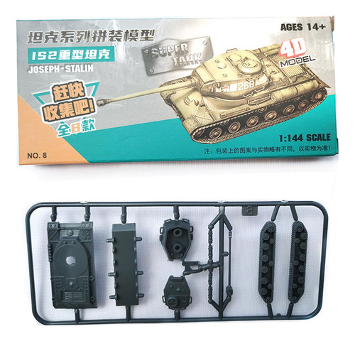 3 Rompecabezas De Carro A Escala 1:144, Modelo De Tanque 4d