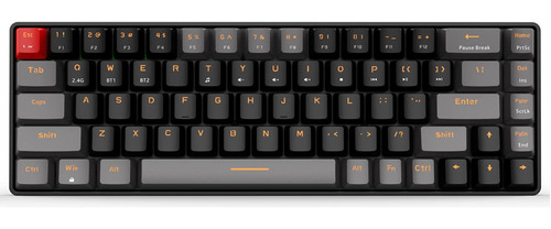 Qisan Teclado Mecanico Para Juegos De Modo Dual 2.4g/bt Tecl