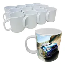 Comprar 12uni Tazas Recta Plástico Sublimar Polimero Moritzu Premium
