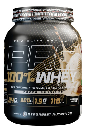 Proteina Pro 100% Whey 900gr Vainilla - Strongest