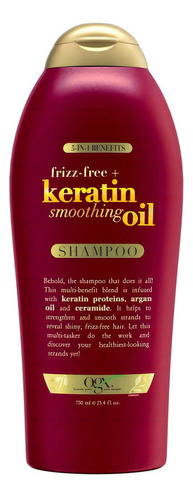  Shampoo Ogx Keratin Oil Aceite De Queratina 750 Ml
