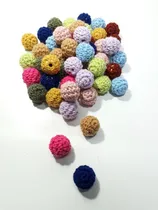 Comprar Bolitas De Madera Tejidas A Crochet 19mm X25 Unidades 