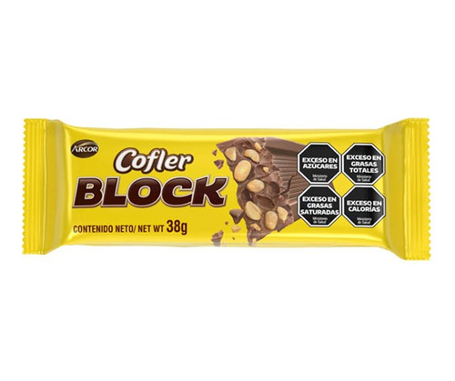 Chocolate Cofler Block 38gr X5un 