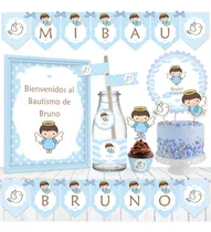 Comprar Kit Imprimible Angelitos Angel Bautismo 1 Añito Nene Varón