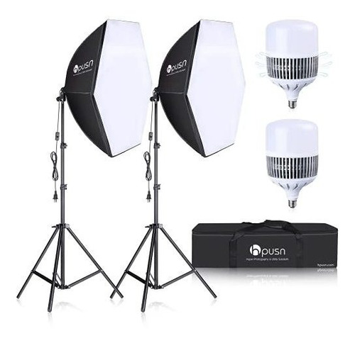 Softbox Lighting Kit 2x76x76cm Equipo De E  Fotográfic...