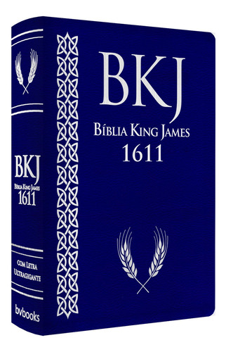 Biblia King James Fiel 1611 - Letra Ultra Gigante Azul