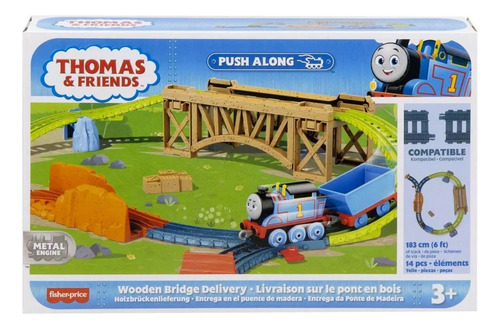 Thomas & Friends Entrega En El Puente De Madera 14 Pzs Set