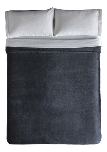 Cobertor Ligero Vianney Frazada Suave Calientito 1.7mx1.09m  Negro
