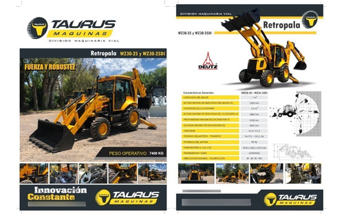 Imagen 14 de 14 de Retropala Taurus Wz30-25di / Wz30-25 7400 Kgs, 4x2 / 4x4