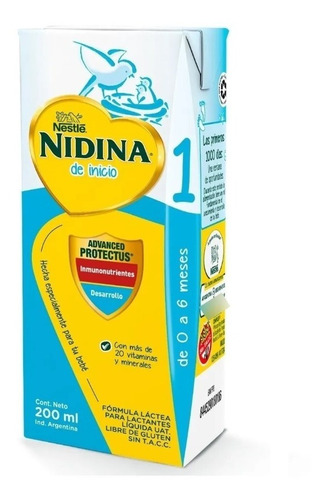 Leche De Fórmula Nestlé Nidina 1 200ml X24u - Venc 30/04/24