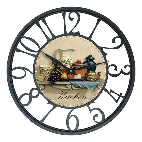 Toright Reloj De Pared De Cocina Reloj De Pared De Frutas Co
