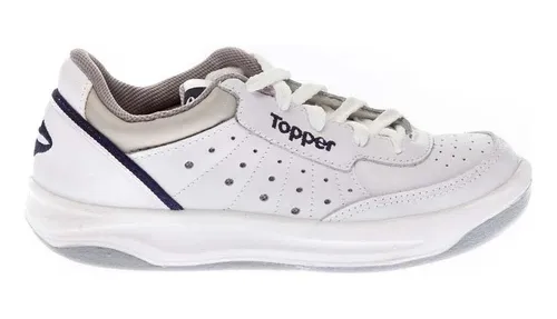 Zapatilla Topper X Forcer Cuero Vacuno Blanca Envio Gratis