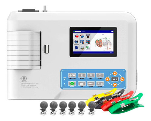 Electrocardiógrafo Táctil 3 Canales Ecg 300g - Topmedic