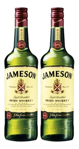 Whisky Jameson Irlandes Botella 1l Triple Destilado X2 Unid