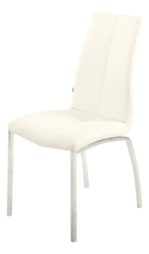 Silla De Comedor New Bea Ecocuero Base Cromo