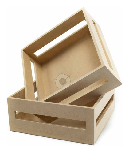 Imagen 2 de 4 de Cajones Verduleros 20x20x8cm De Fibrofacil , Pack X30!