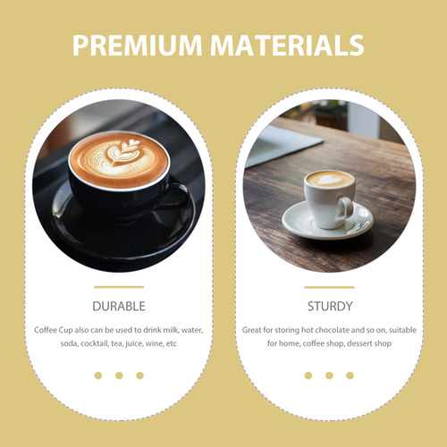 Juego De Tazas De Café De Cerámica Con Diseño De Tulipán