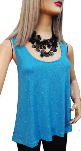 Musculosa Evase Lurex Noche / Fiesta Mujer Todos Los Talles