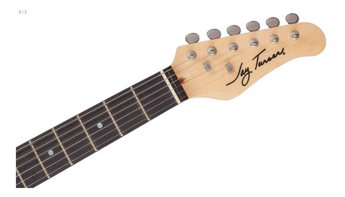 Guitarra eléctrica Jay Turser JT-LTCRUSDLX de aliso cherry sunburst con diapasón de palo de rosa