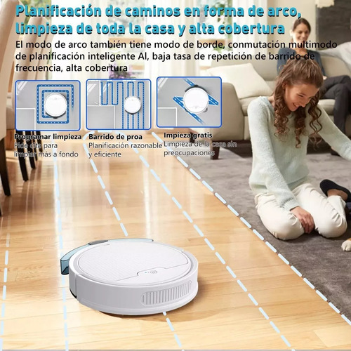 Aspiradora Trapeadora Robot Inteligente De 3000pa Wifi/app