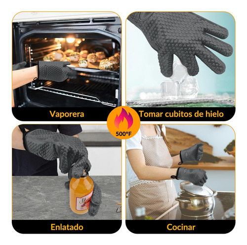 Guantes Asador De Parrilla Resistente A Altas Temperaturas