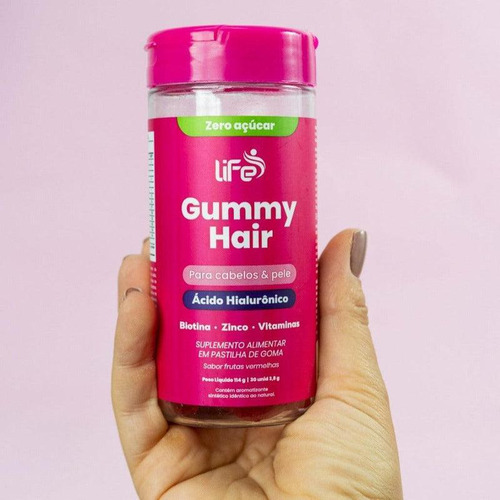 Life Gummy Hair - Tratamento 6 Meses | Cabelo, Pele E Unhas