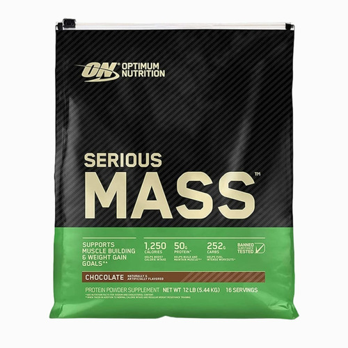 Serious Mass 12lb 5,44kg - Optimum Nutrition -chocolate 16sv