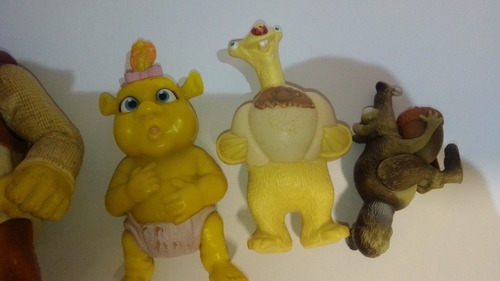 Figuras Sherk Y Era Hielo Cajita Feliz Mcdonald's 4 Piezas (Usado)