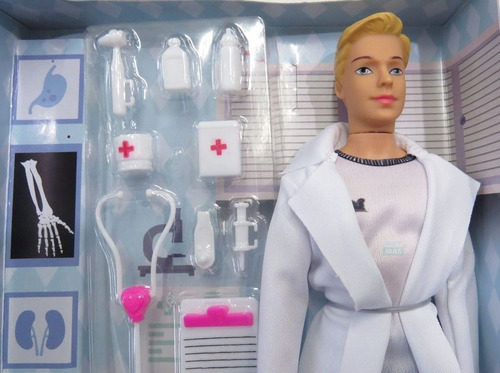 Poppi Muñeco Thiago Doctor Con Accesorios 6524-b311 E. Full