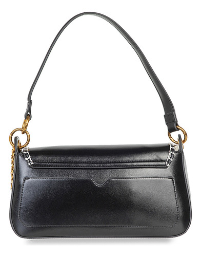 Lady Bag Cloe Para Mujer Cadena Ornamental Color Negro