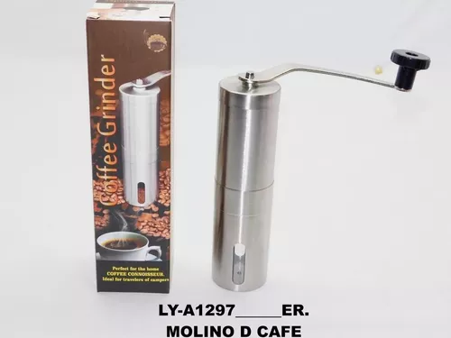 Molinillo Cafe Manual Grano Moledor Triturador Acero Inoxida