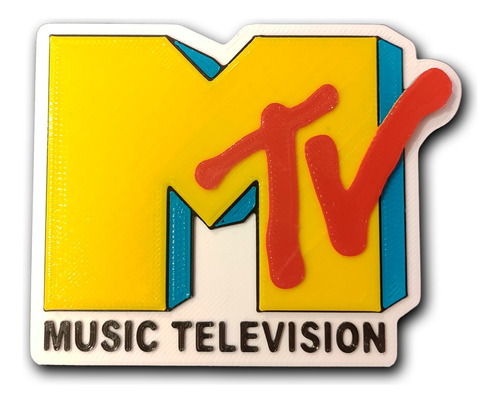 Imán Decorativo Canal Mtv 90s *impreso 3d*